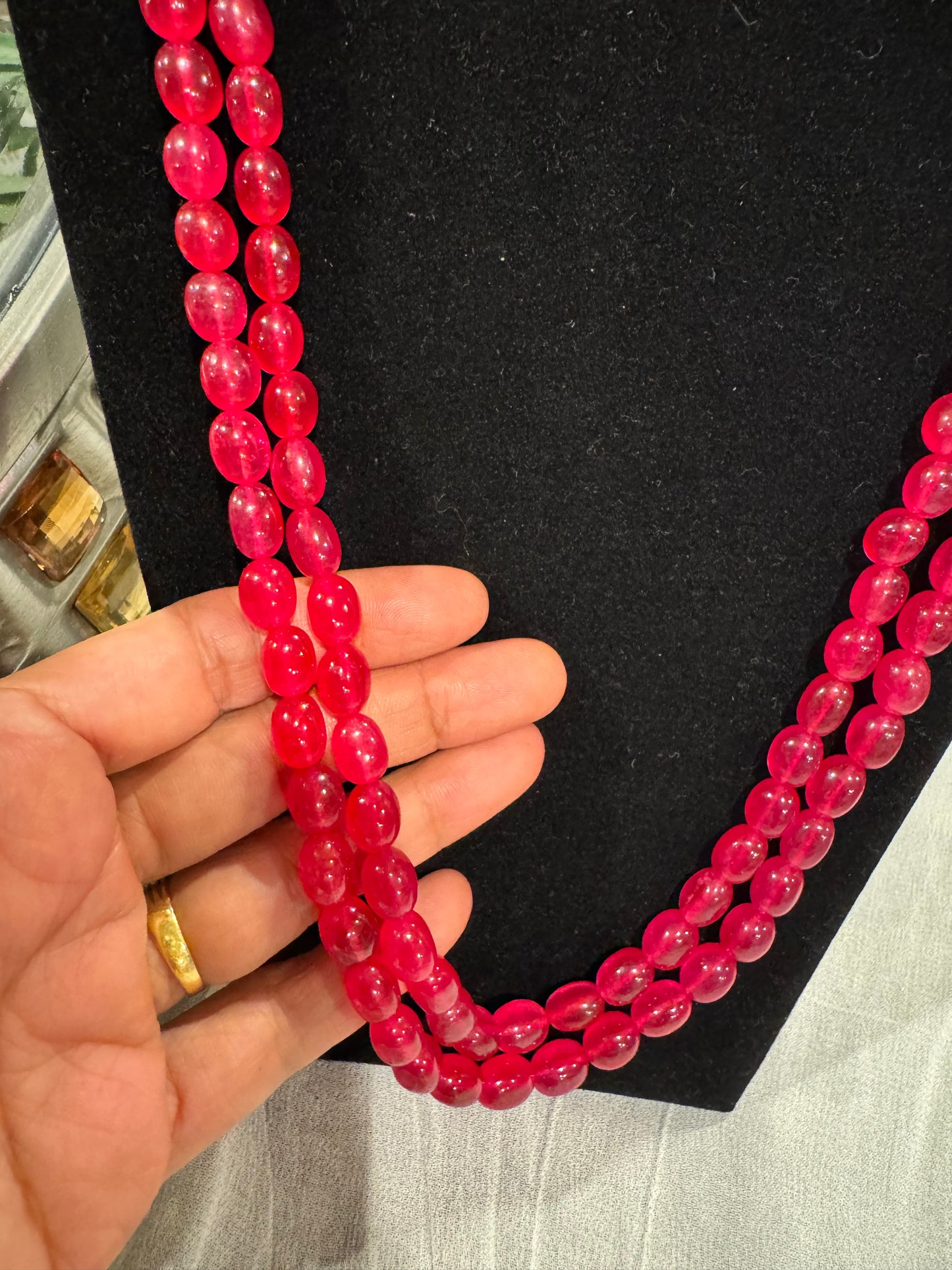 Red Quart necklace