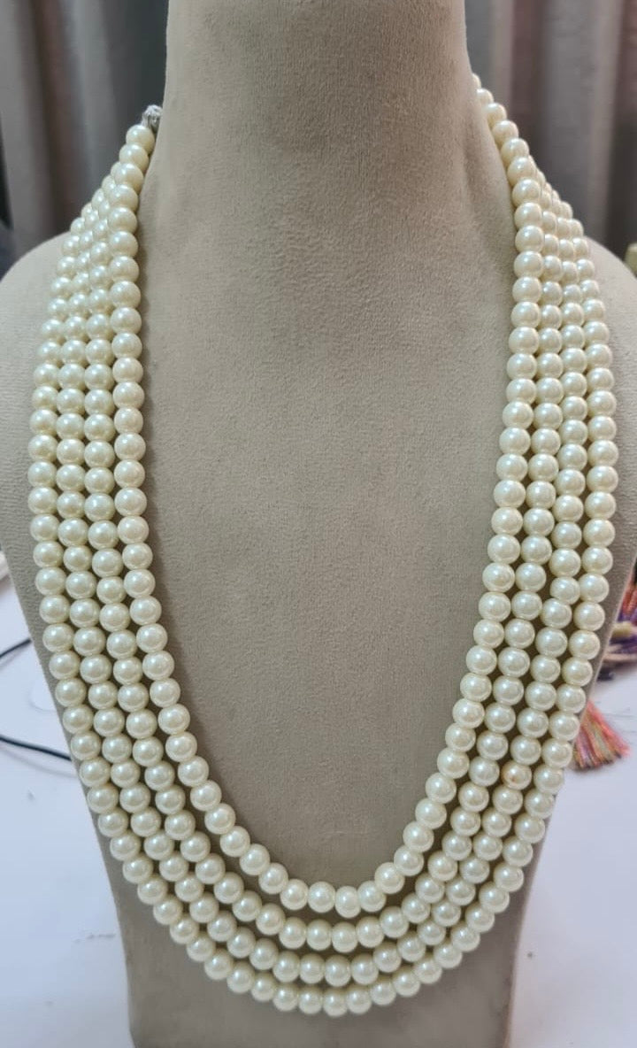 Shell Pearls necklace round shape 8mm size