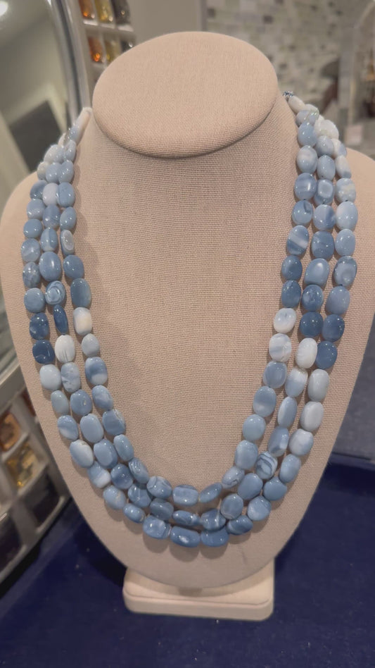 Natural opal necklace