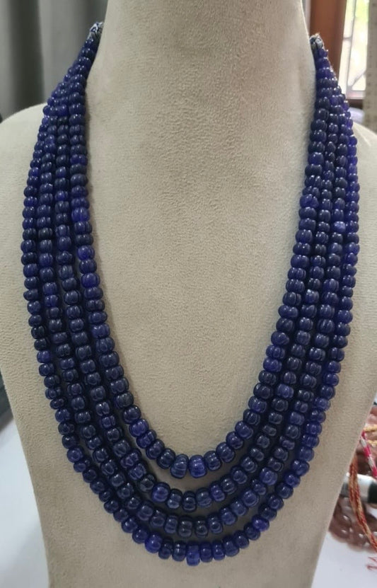 Blue pumpkin quartz necklace