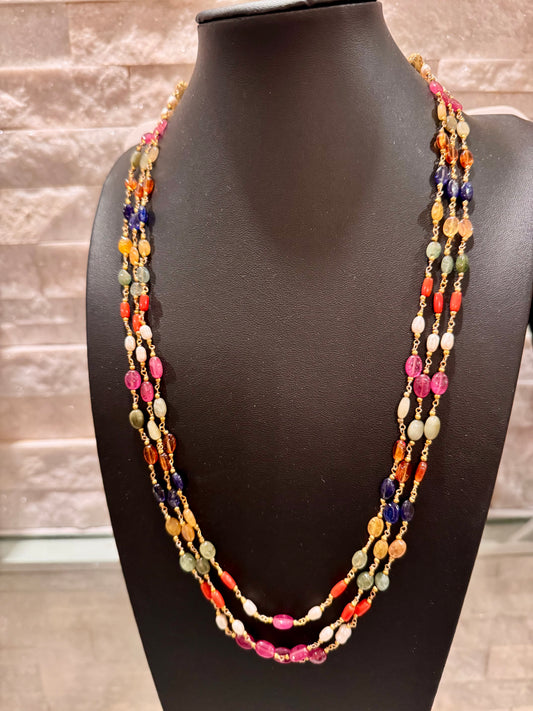 Navratan chain necklace