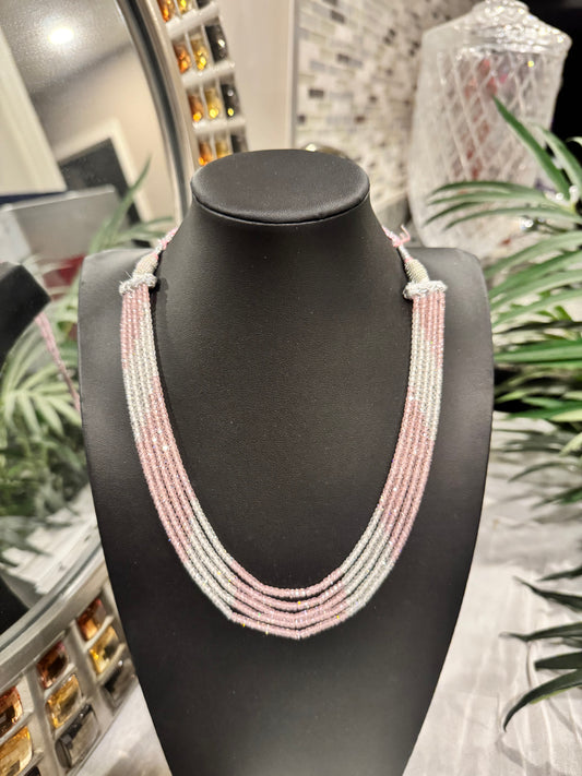 CZ pink and white