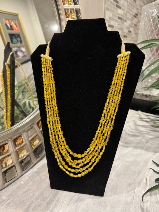 Yellow sapphire necklace