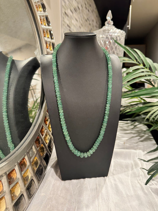 Natural green strawberry quartz cut finish