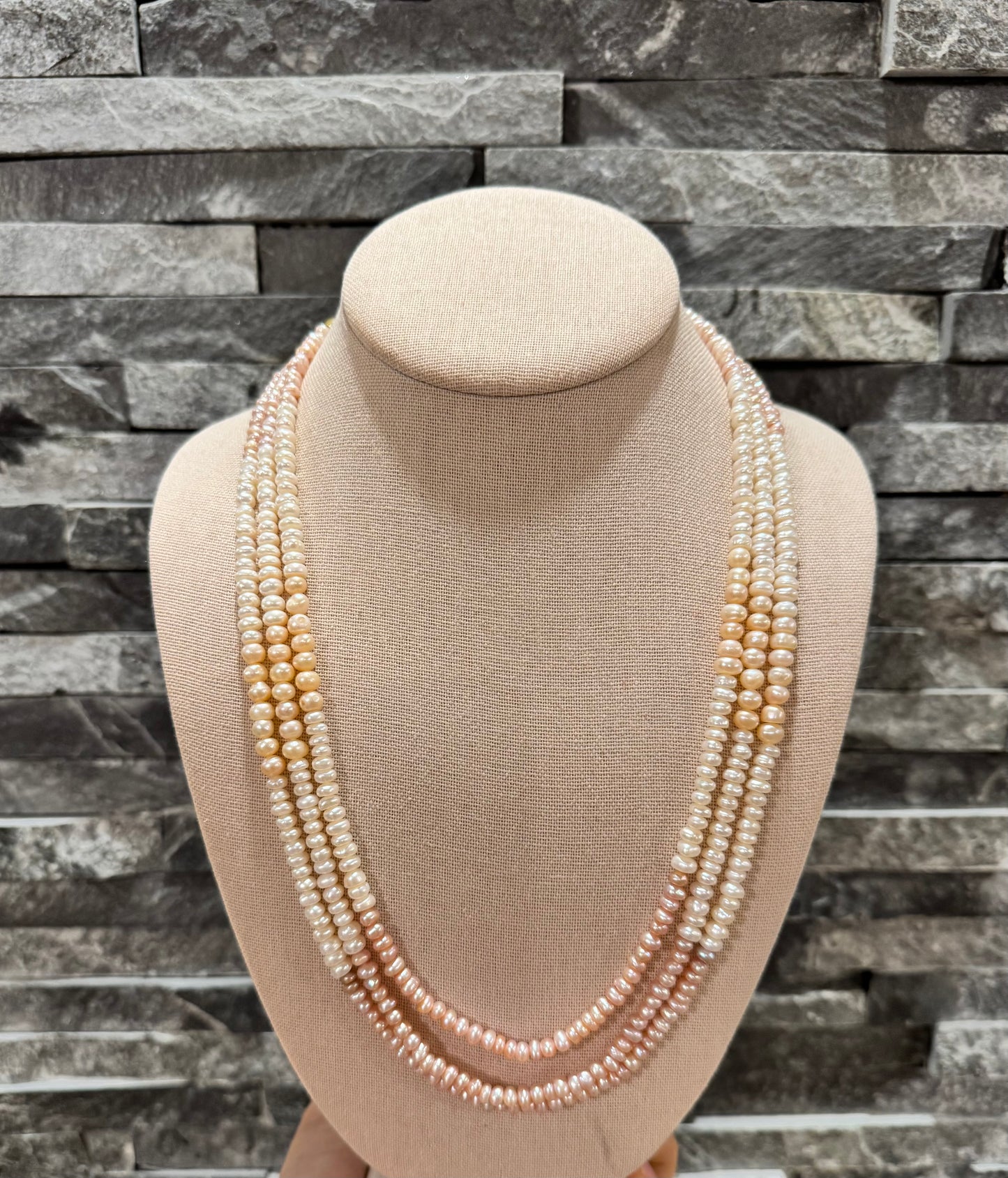 Freshwater pearls shaded multi color 5mm