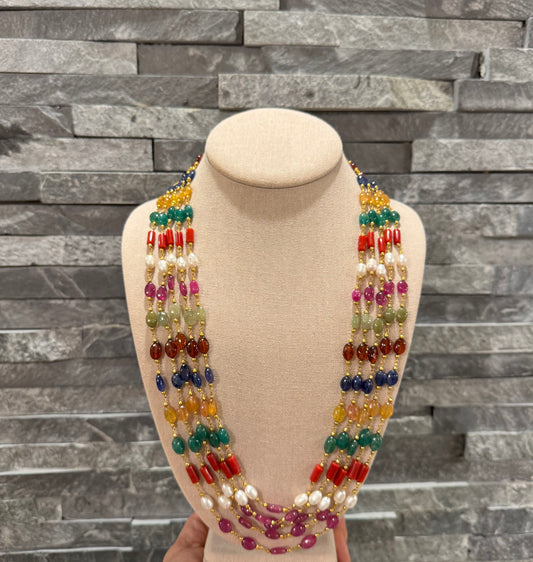 Navratan chain necklace