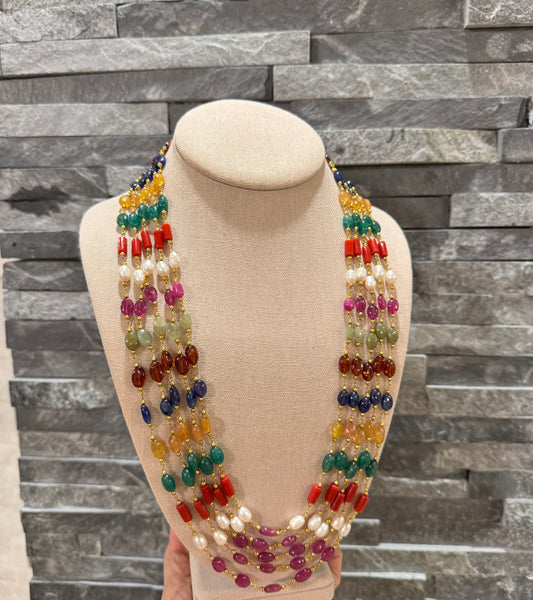 Navratan chain necklace