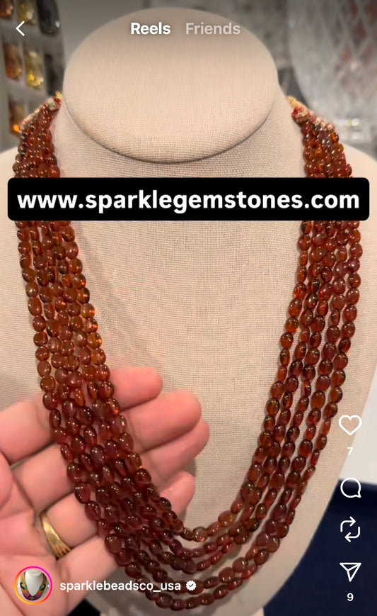 Gomadhikam gomed necklace