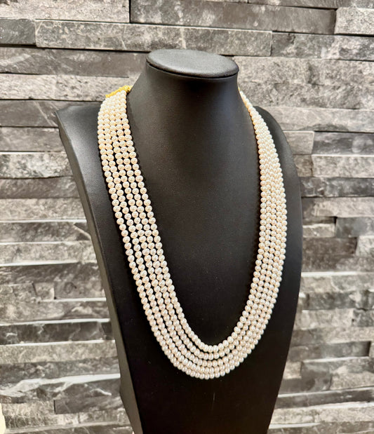 Freshwater pearls 5 mm round necklace