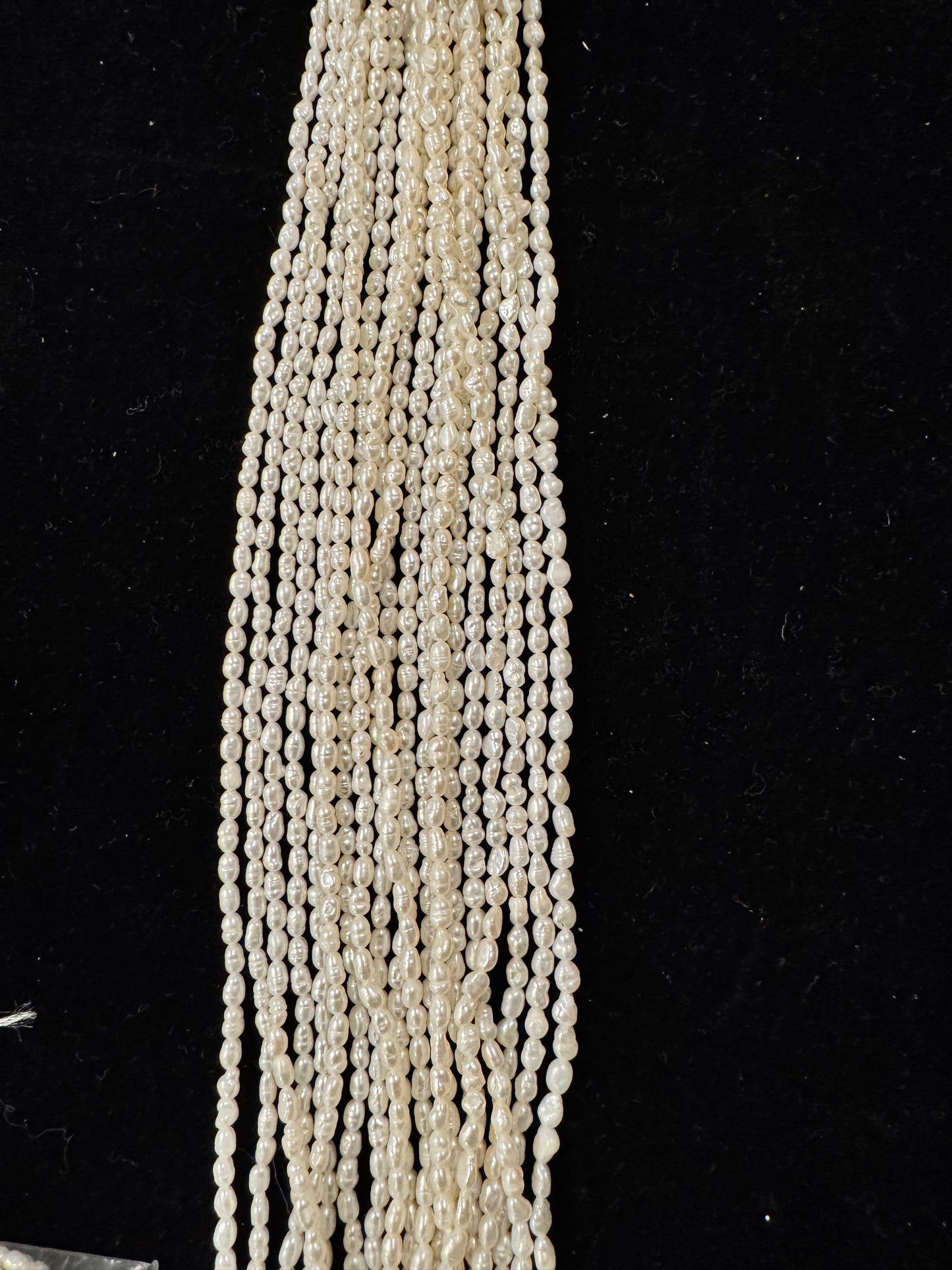 Freshwater Pearl lines rice pearl 3 mm -2