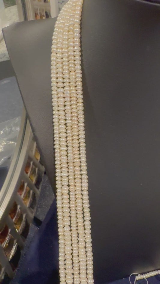 Freshwater pearl round shape strand only