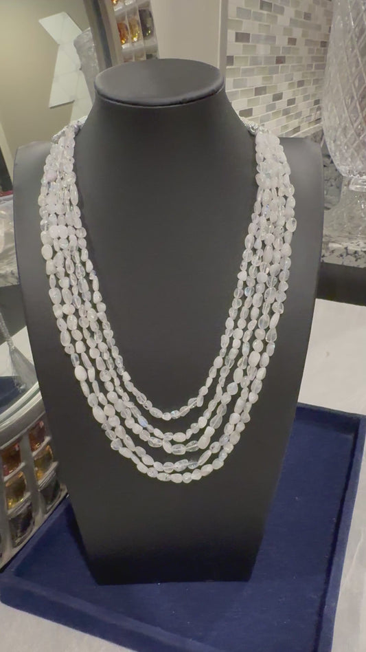 Natural moonstone necklace